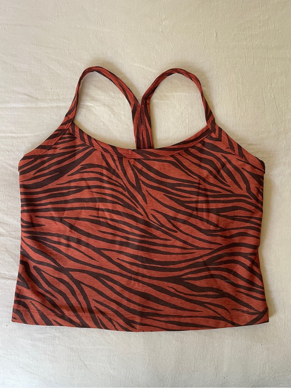 Beyond Yoga Tiger Print Racerback Crop Tank